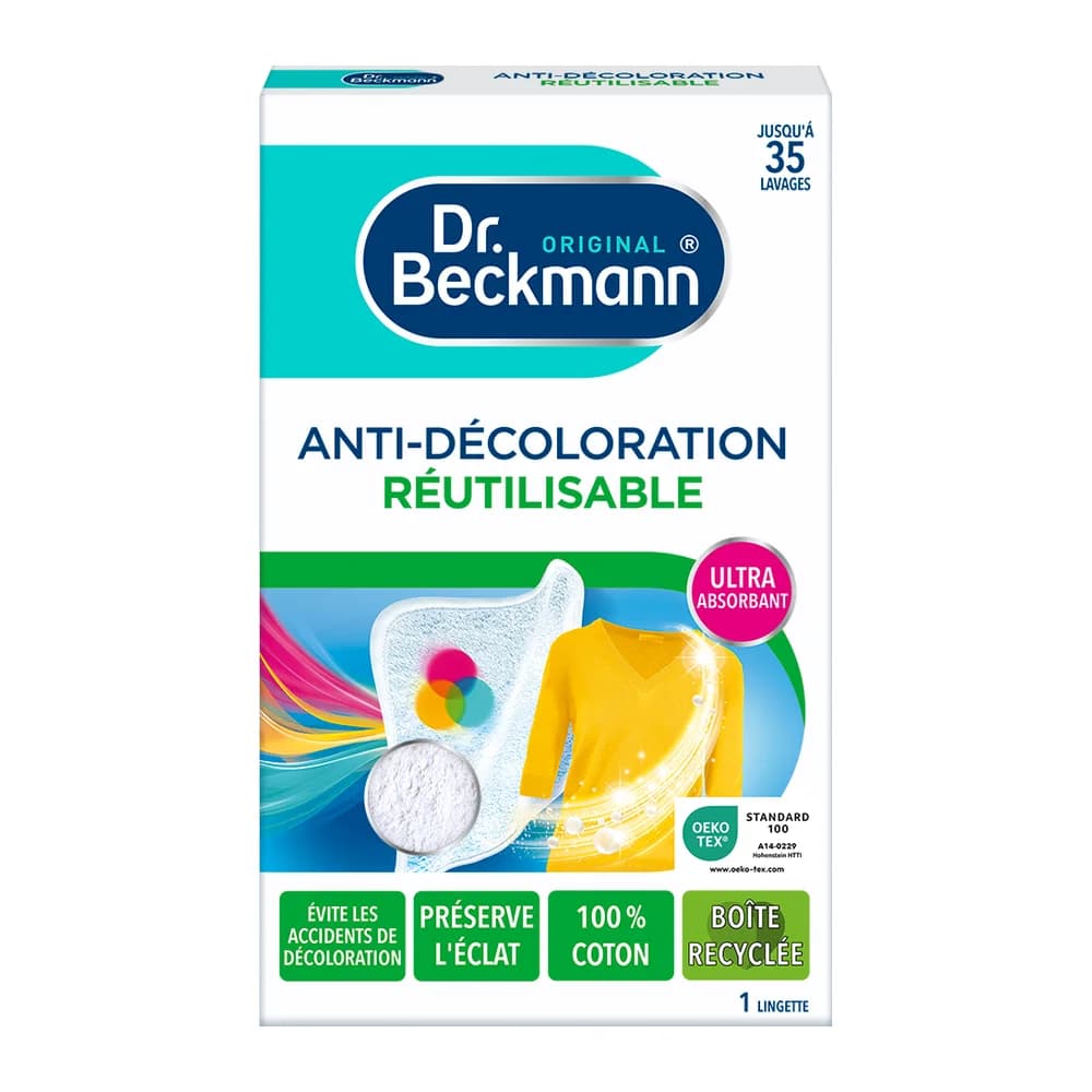 Dr. Beckmann Expert Anti-Decoloration Lingette Reutilisable