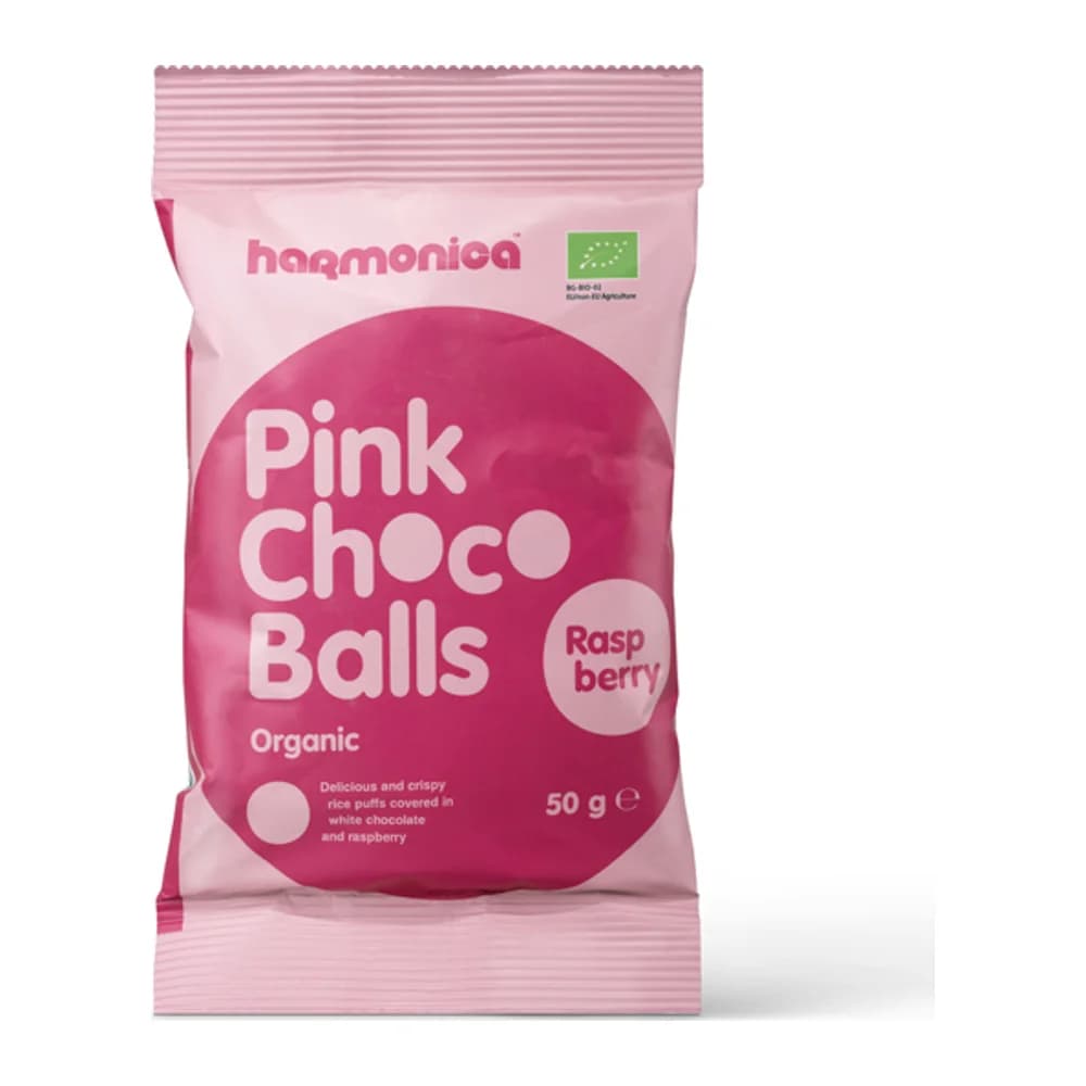 Harmonica Organic Rice Puffs in White Chocolate and Raspberry