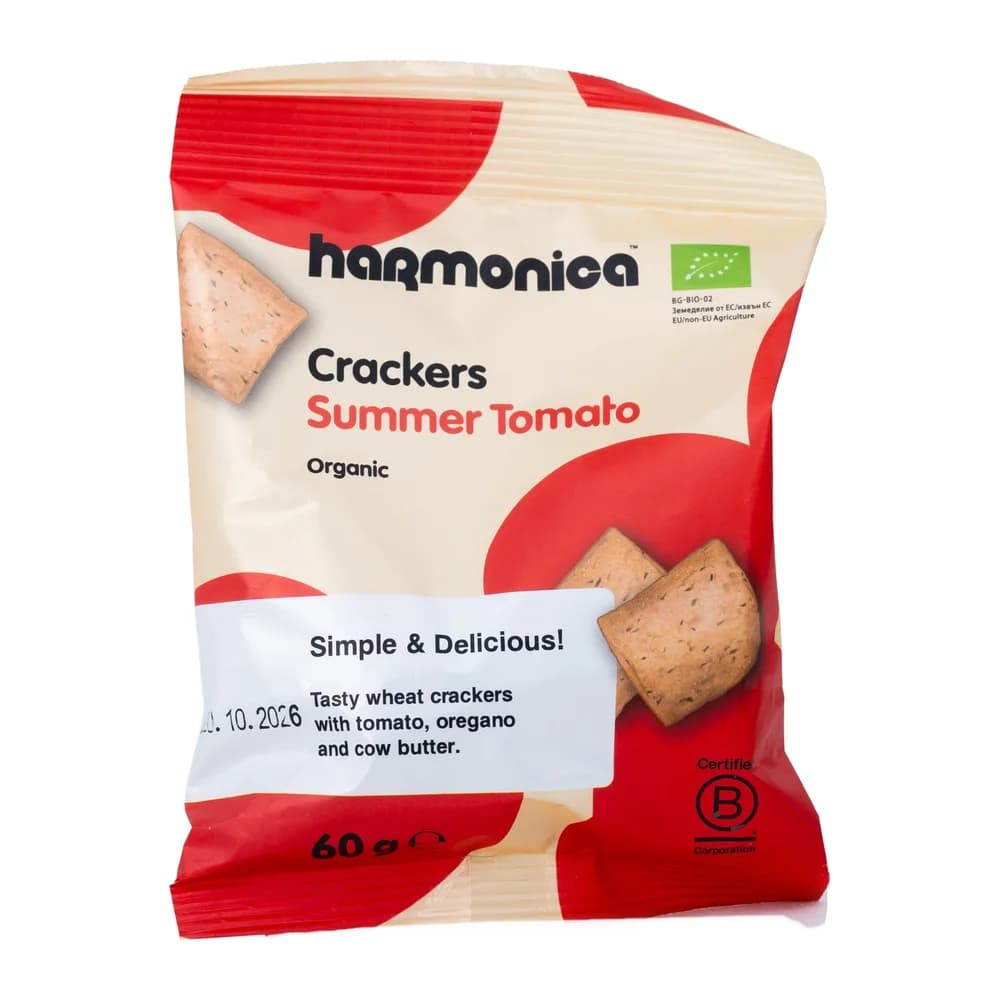 Harmonica Organic Crackers with Tomato and Oregano