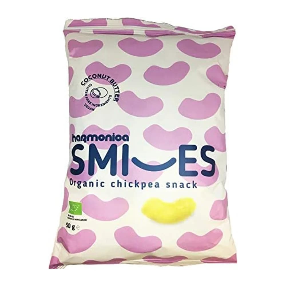 Harmonica Organic Chickpeas Sticks with Coconut Butter "Smiles"