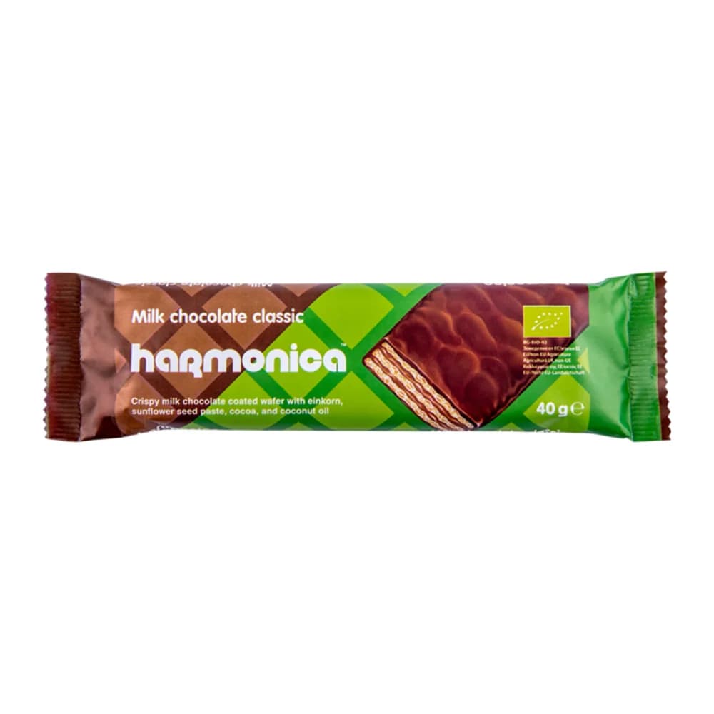 Harmonica Organic Chocolate Coated Wafer Classic