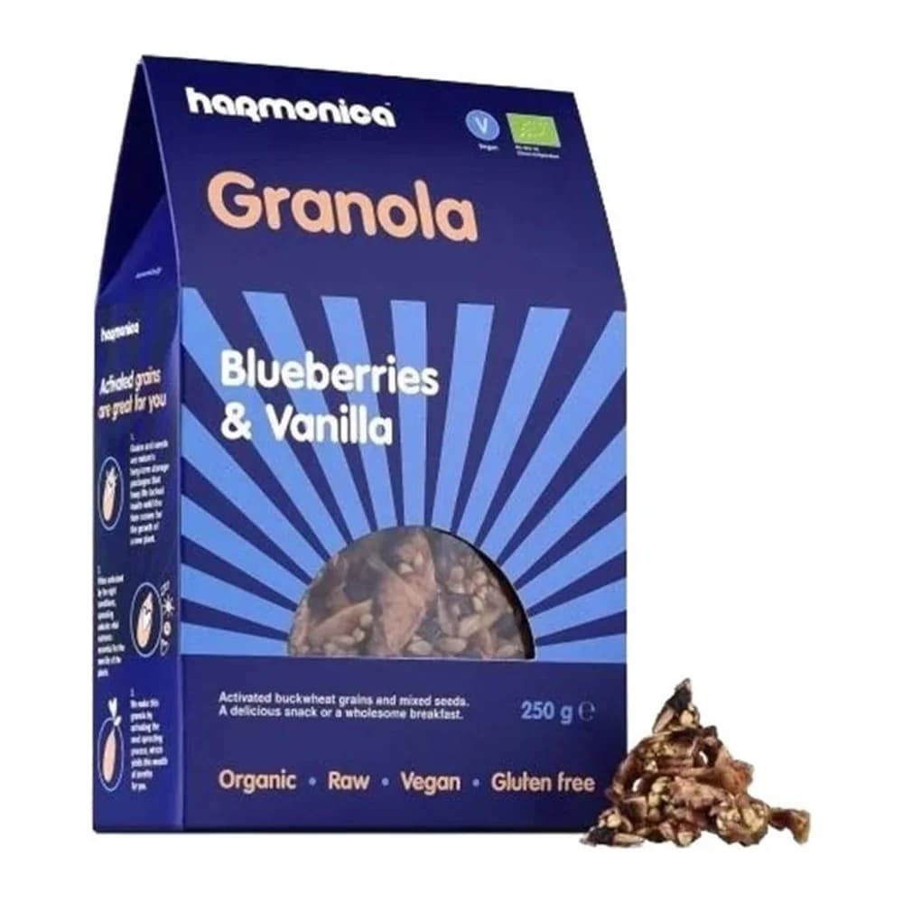 Harmonica Organic Granola with Blueberries and Vanilla