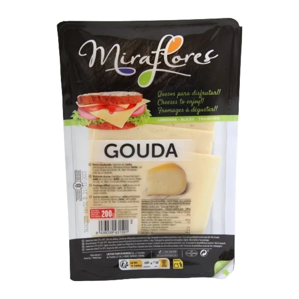 Flor de Burgos Miraflores Tranches Gouda