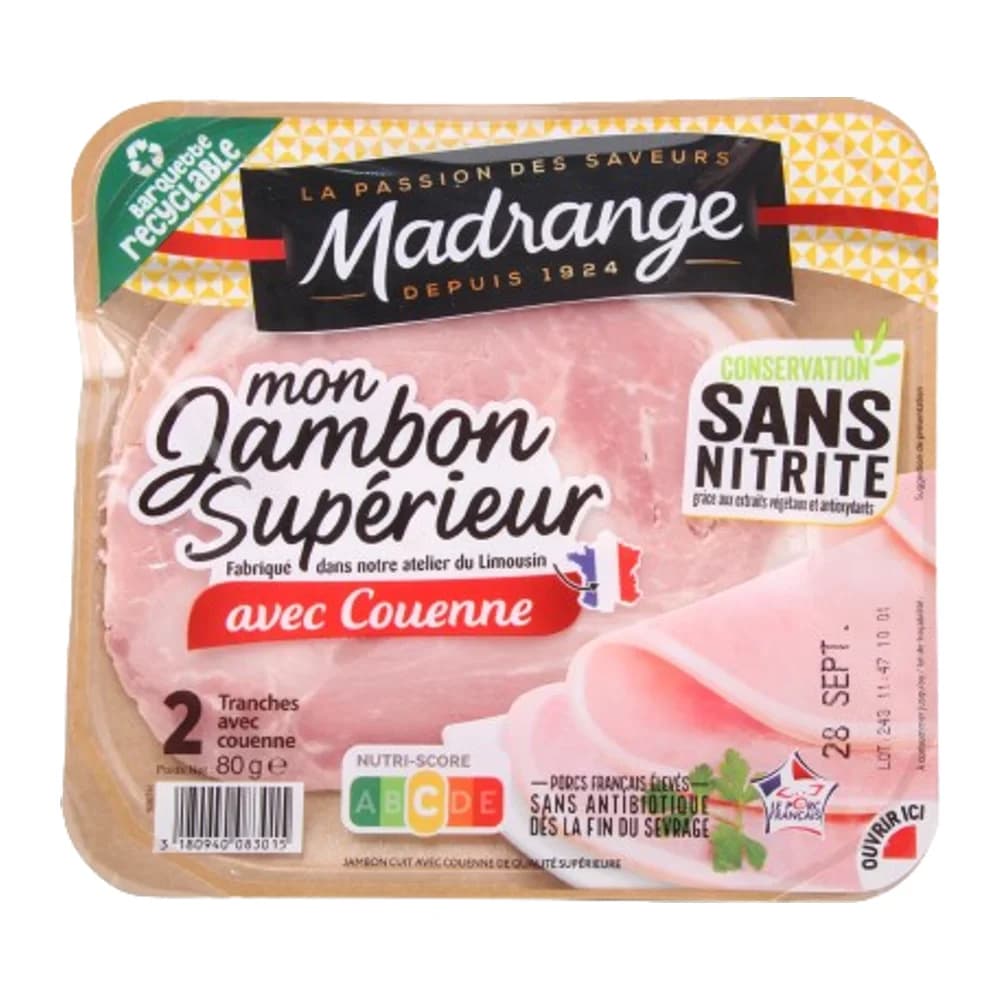 Madrange Mon Jambon Superieur avec Couenne