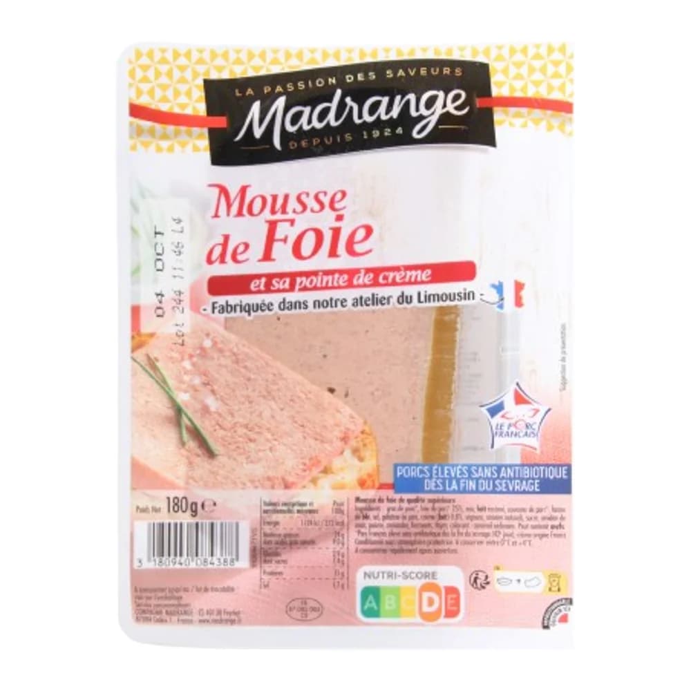 Madrange Mousse de Foie et Sa Pointe de Creme 1 TR