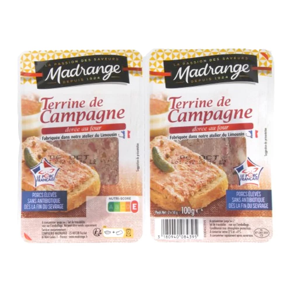 Madrange Terrine de Campagne Doree au Four