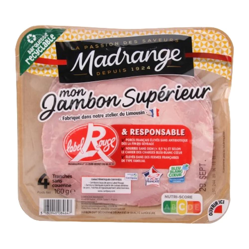 Madrange Mon Jambon Superieur Label Rouge