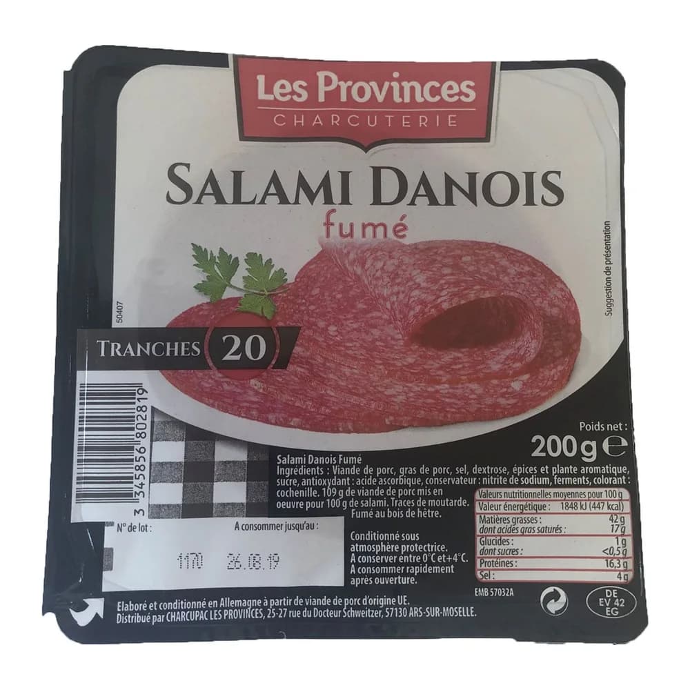Province Salami Danois