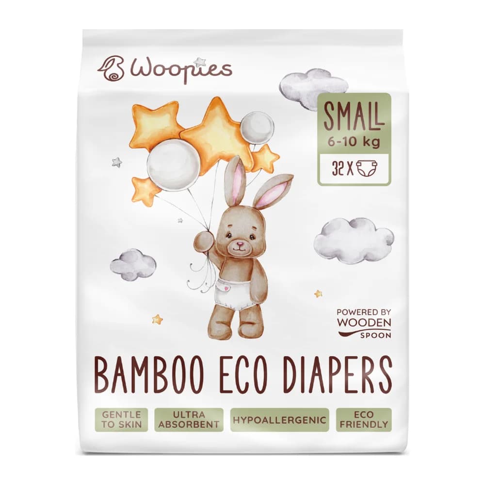 Wooden Spoon Biodegradable Diapers Woopies Small
