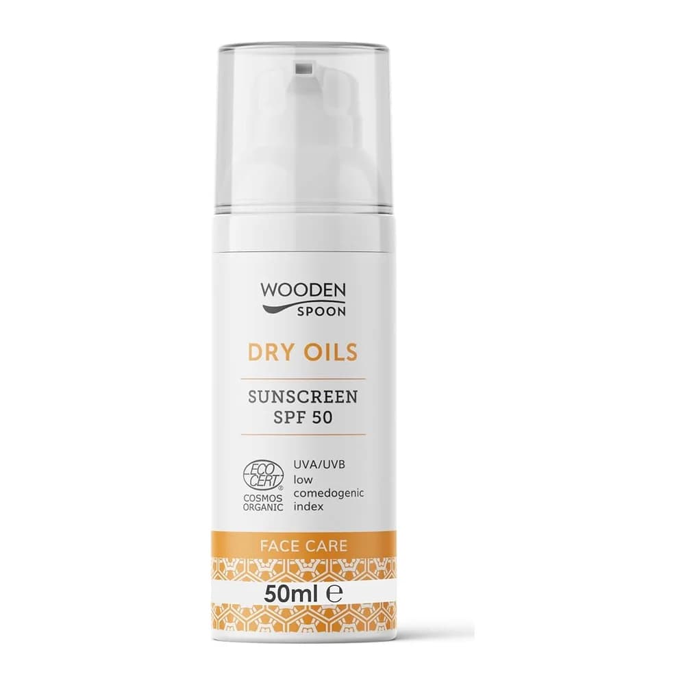 Wooden Spoon Organic Certified Sunscreen Dry Oils SPF 50 Face
