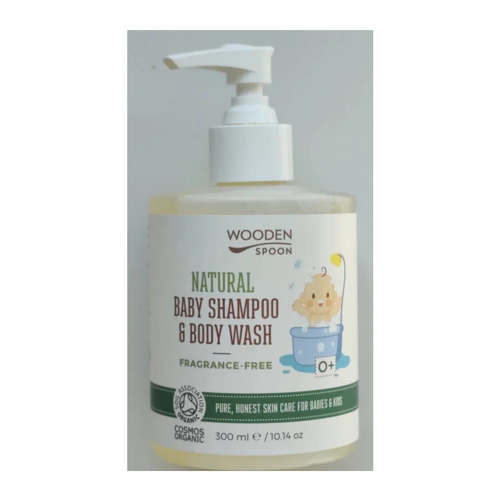 Wooden Spoon Organic Certified Shampoo & Body Wash Fragrance-Free