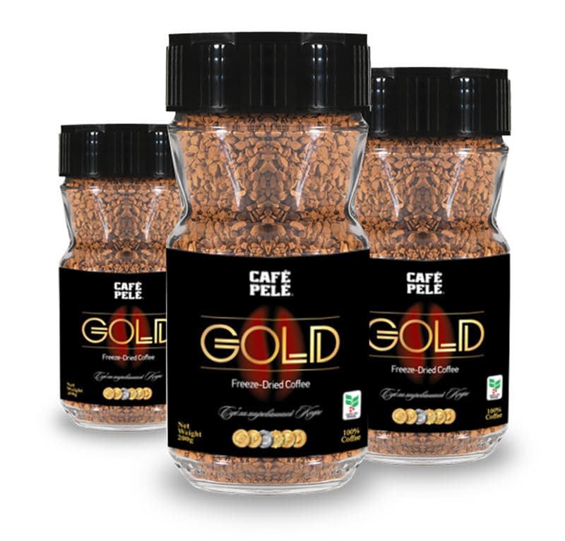 Cafe Pele Gold Freeze Dried Coffeejar 100g